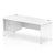 Impulse Panel End Straight Desk With Single Fixed Pedestal