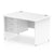 Impulse Panel End Straight Desk With Single Fixed Pedestal