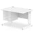 Impulse 1200mm Cable Managed Straight Desk With Fixed Pedestal