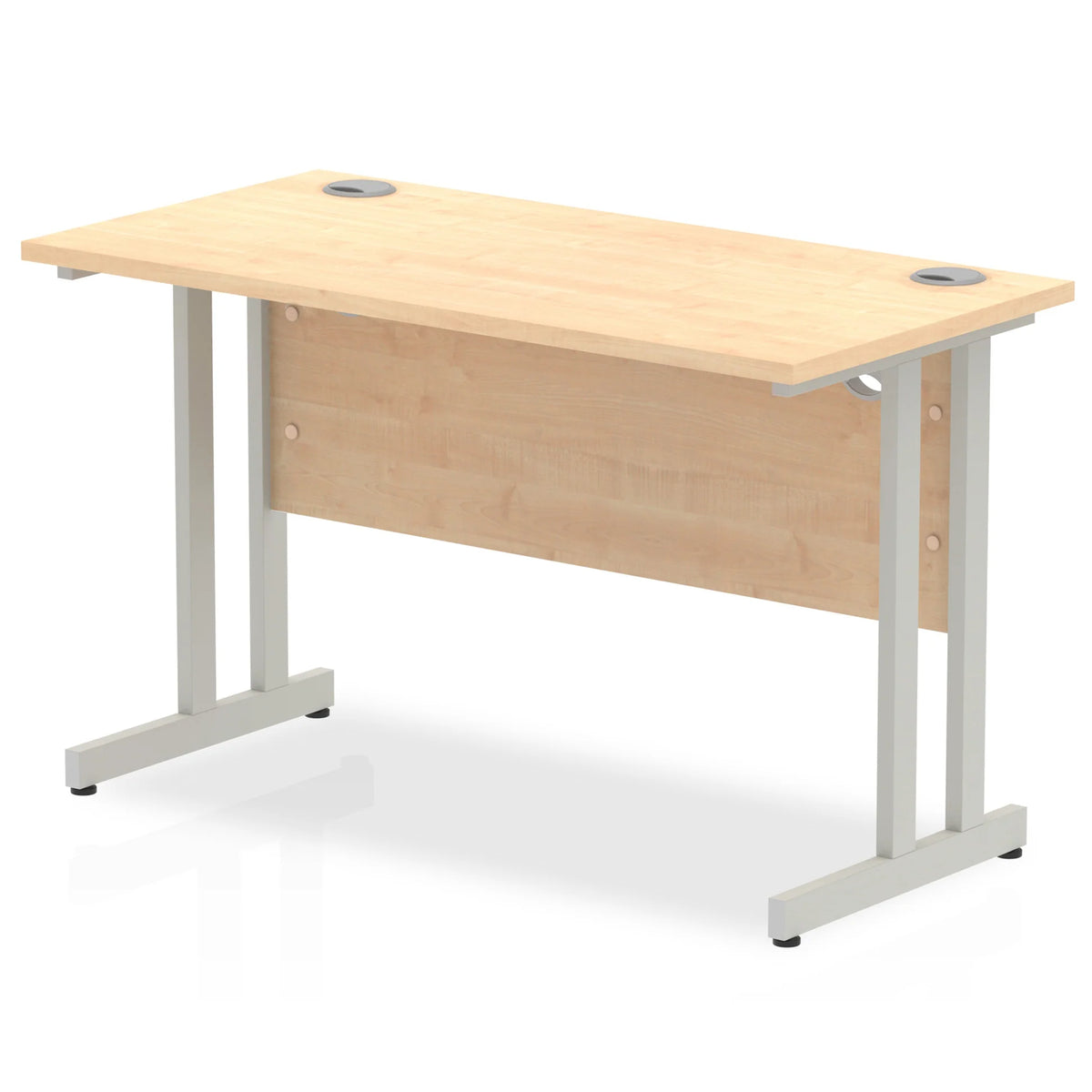 Impulse 1200mm Slimline Desk Cantilever Silver Leg