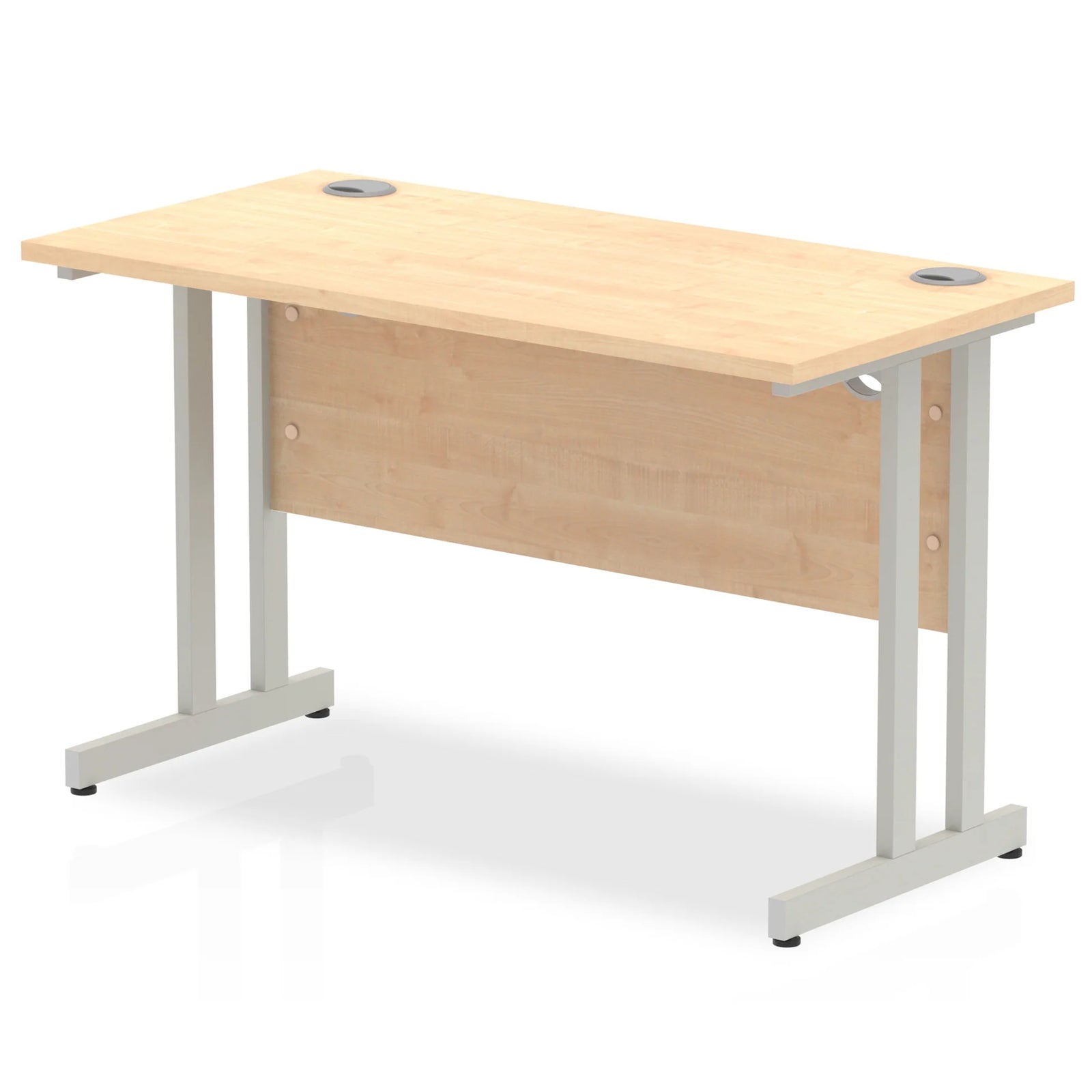 Impulse 1200mm Slimline Desk Cantilever Silver Leg