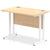 Impulse 1000mm Slimline Desk Cantilever White Leg