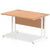 Impulse 1200mm Straight Desk Cantilever White Leg