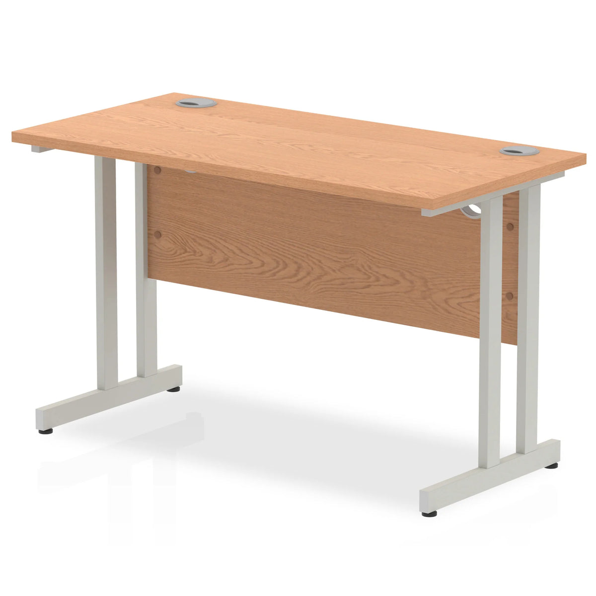 Impulse 1200mm Slimline Desk Cantilever Silver Leg