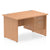 Impulse Panel End Straight Desk With Single Fixed Pedestal