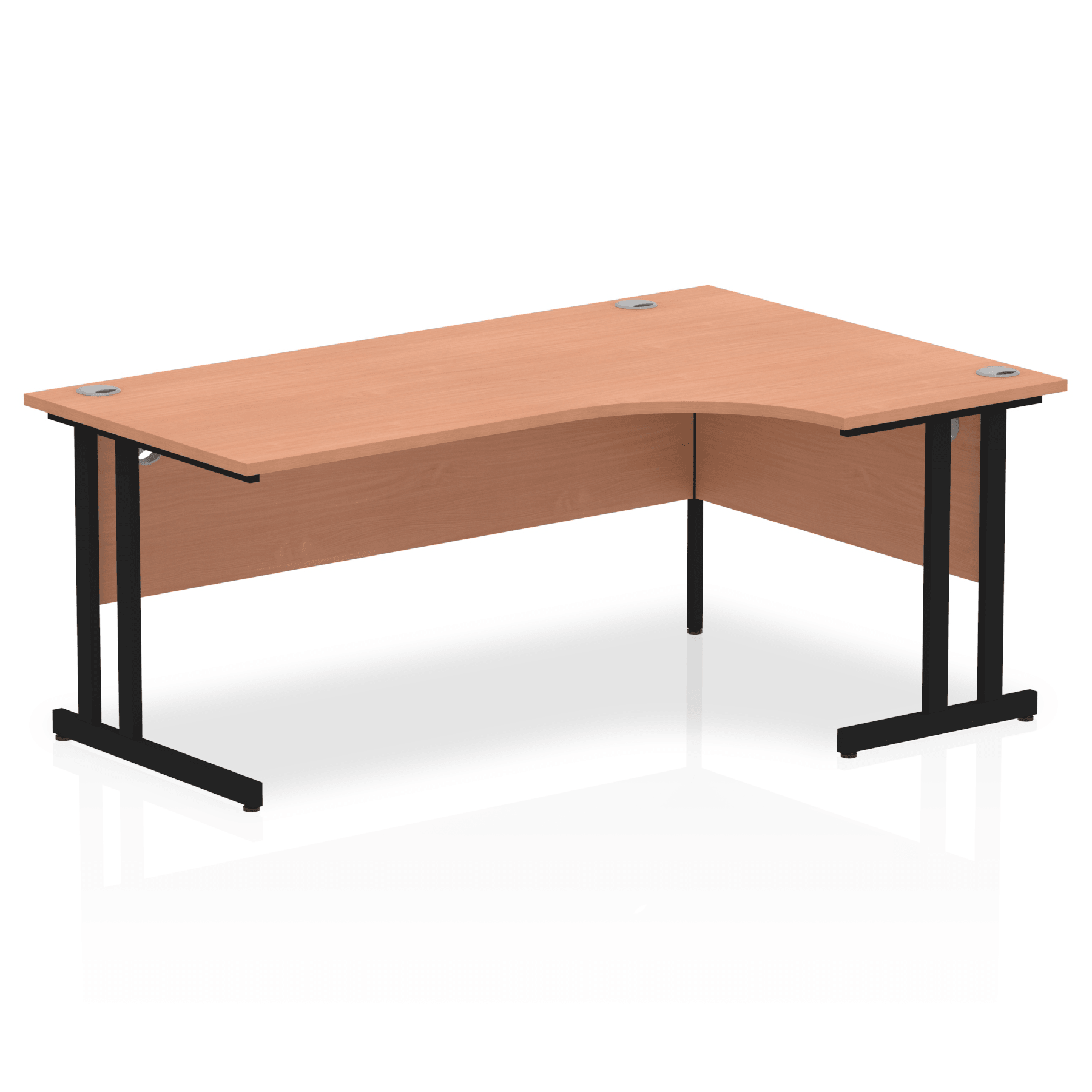 Impulse 1800mm Right Crescent Desk Cantilever Leg