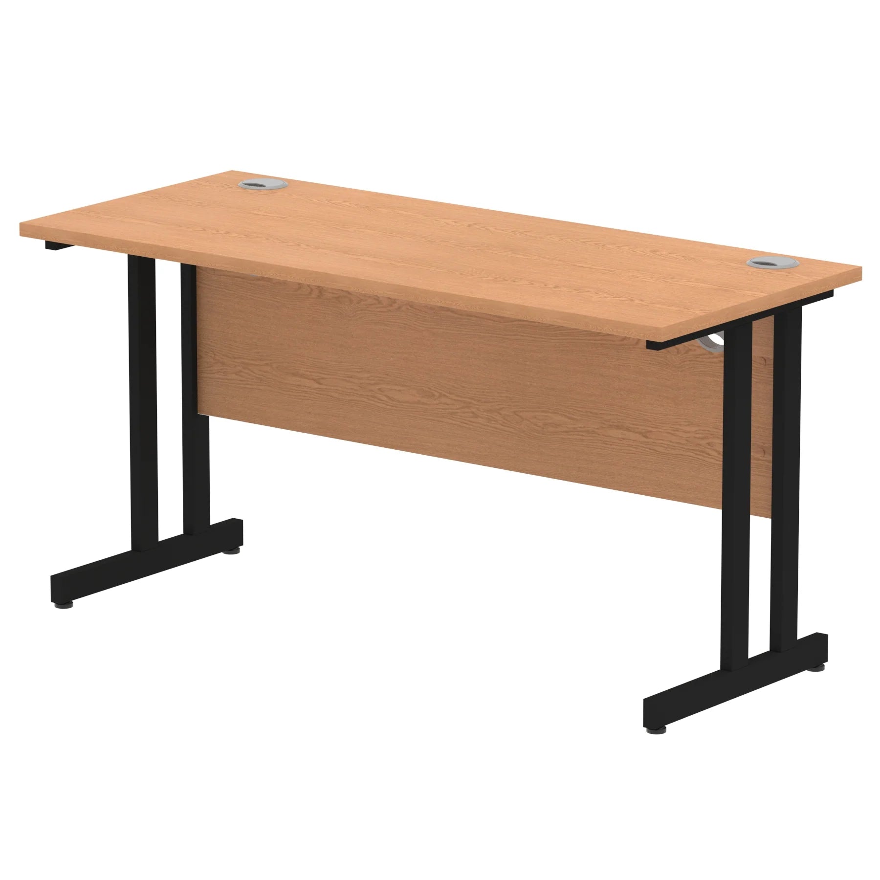 Impulse 1400mm Slimline Desk Cantilever Black Leg