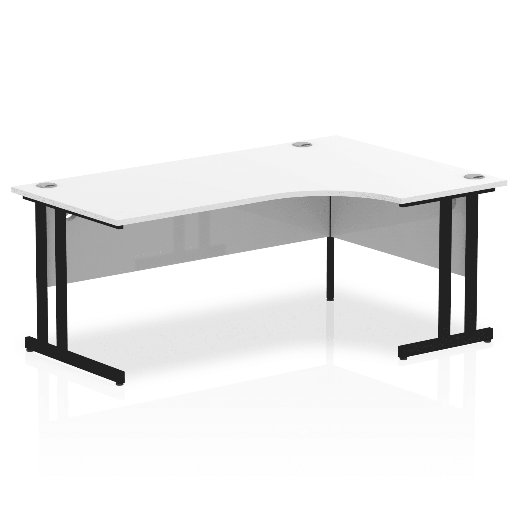 Impulse 1800mm Right Crescent Desk Cantilever Leg