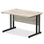 Impulse 1200mm Straight Desk Cantilever Black Leg