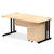 Impulse 1600mm Cantilever Straight Desk With Mobile Pedestal