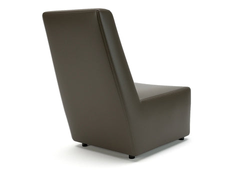 Pella 65cm Wide Chair in Cristina Marrone Ultima Faux Leather