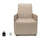 Pella 69cm Wide Armchair in Cristina Marrone Ultima Faux Leather with Socket