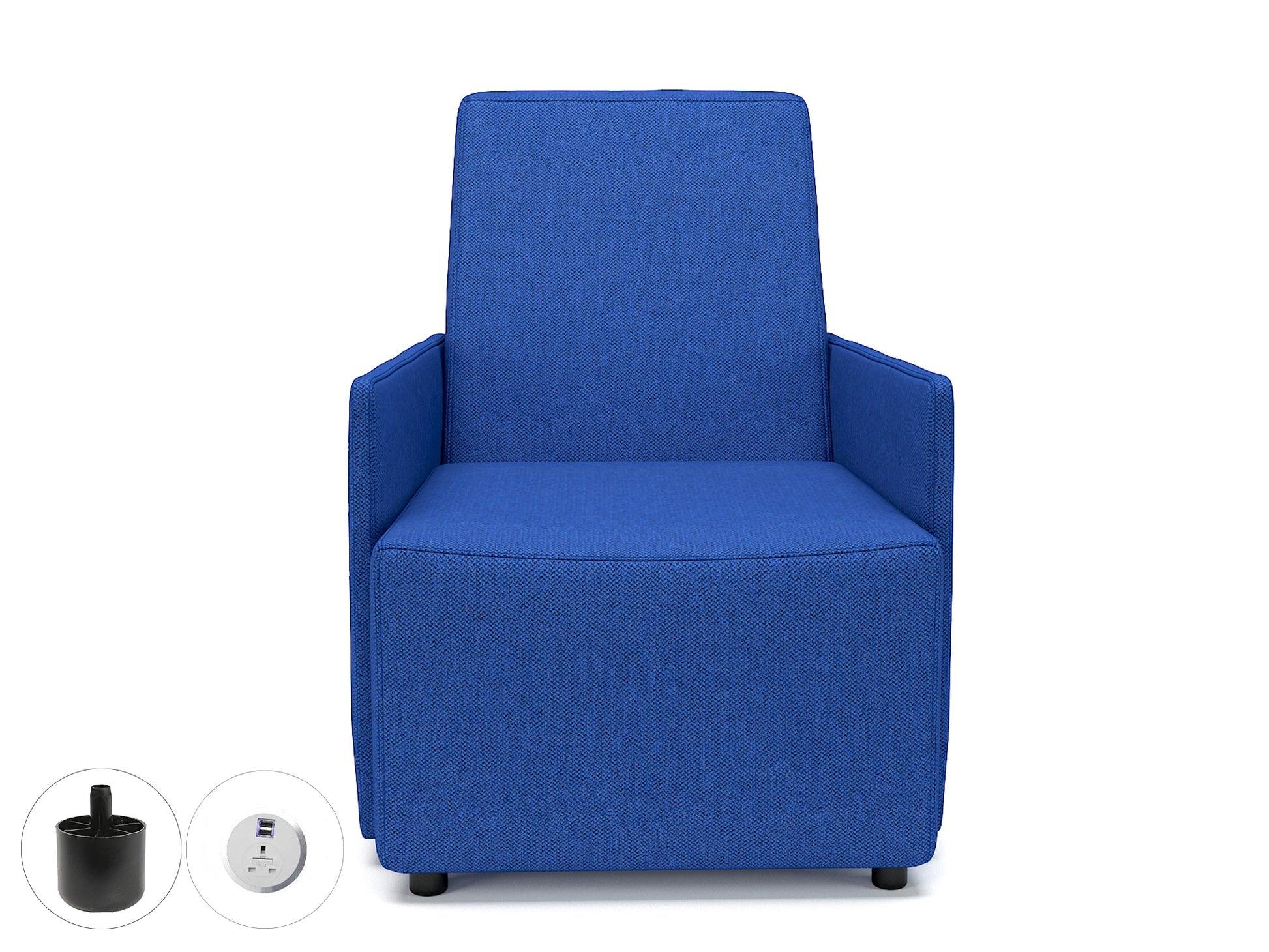 Pella 69cm Wide Armchair in Camira Era Fabric with Socket