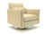 Roselle 90cm Wide Swivel Armchair in Cristina Marrone Ultima Faux Leather