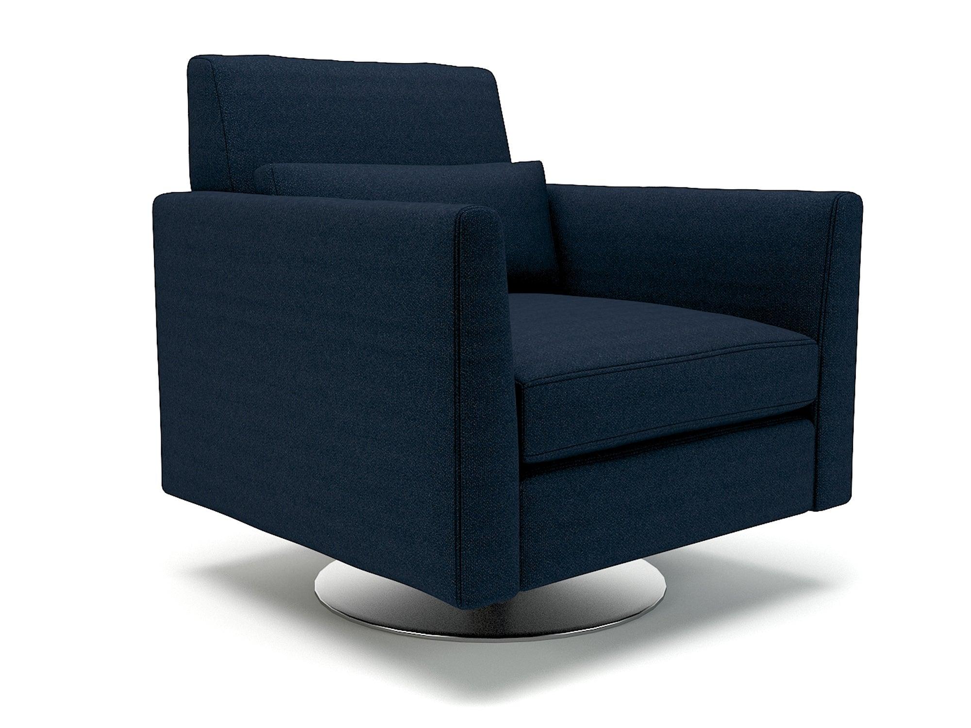 Roselle 90cm Wide Swivel Armchair in Camira Era Fabric