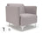 Napa Slim Arm 75cm Wide Armchair in Warwick Dolly Fabric with Socket