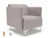 Napa Slim Arm 75cm Wide Armchair in Warwick Dolly Fabric with Socket