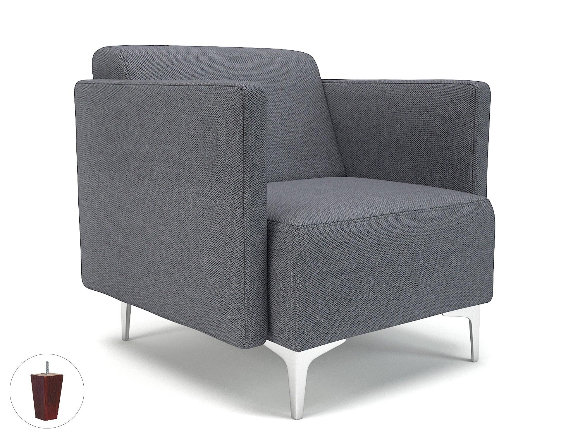 Napa Slim Arm 75cm Wide Armchair in Camira Era Fabric