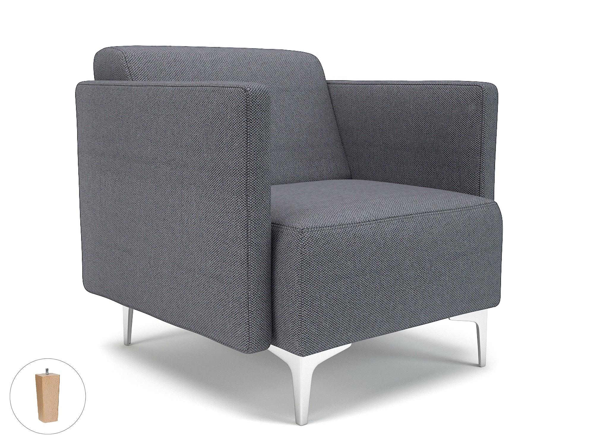 Napa Slim Arm 75cm Wide Armchair in Camira Era Fabric