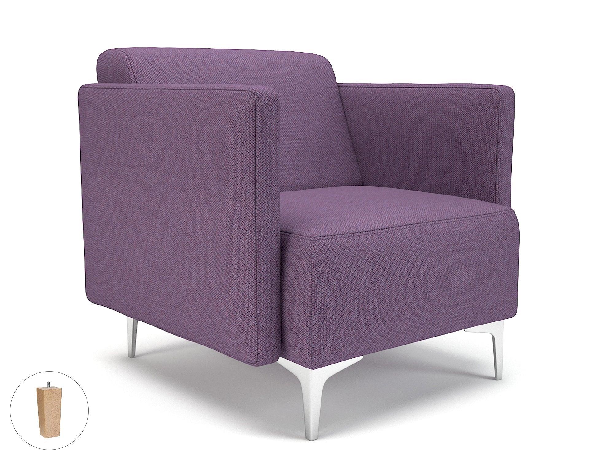 Napa Slim Arm 75cm Wide Armchair in Camira Era Fabric