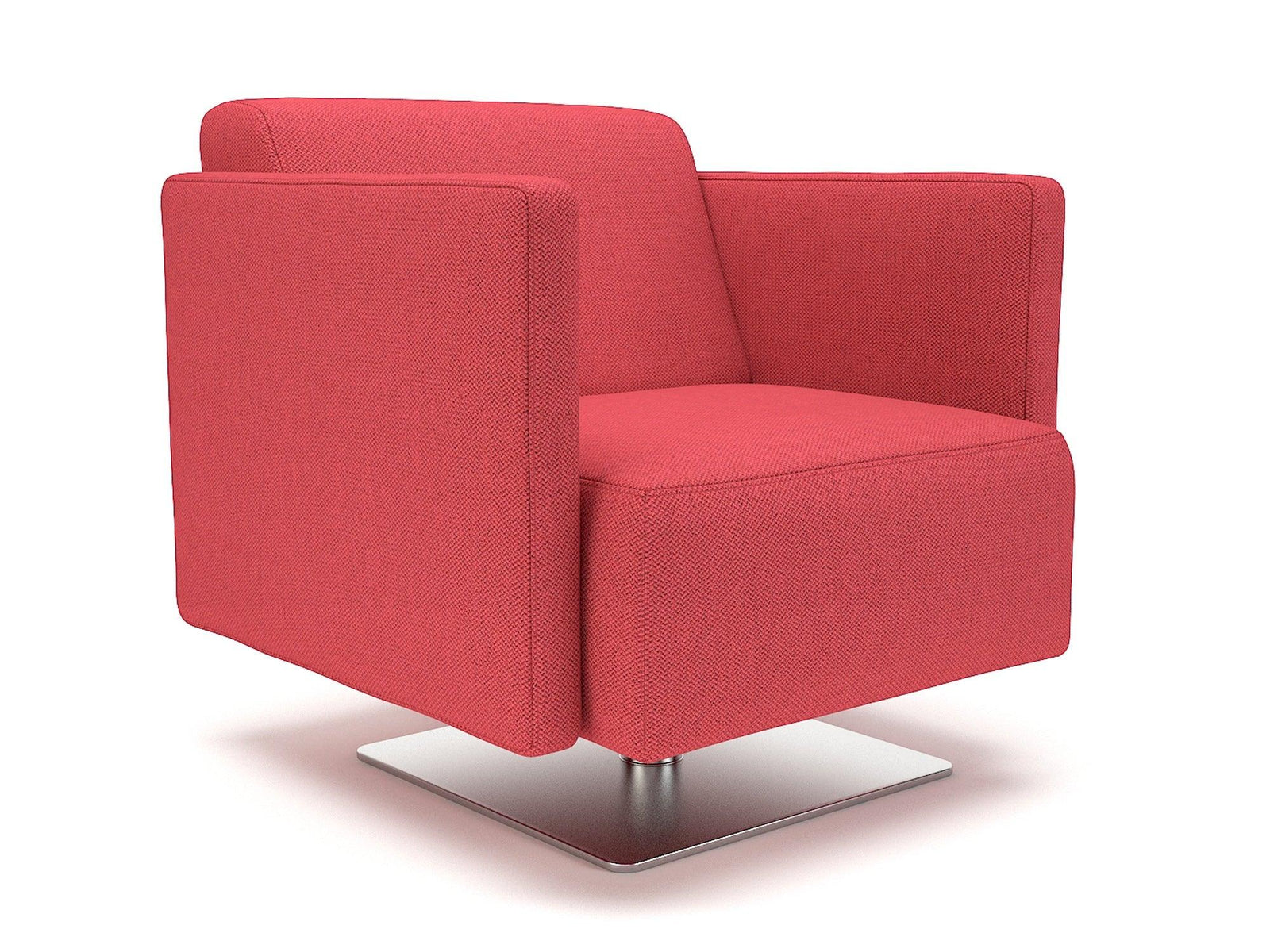 Napa Slim Arm 75cm Wide Swivel Armchair in Camira Era Fabric