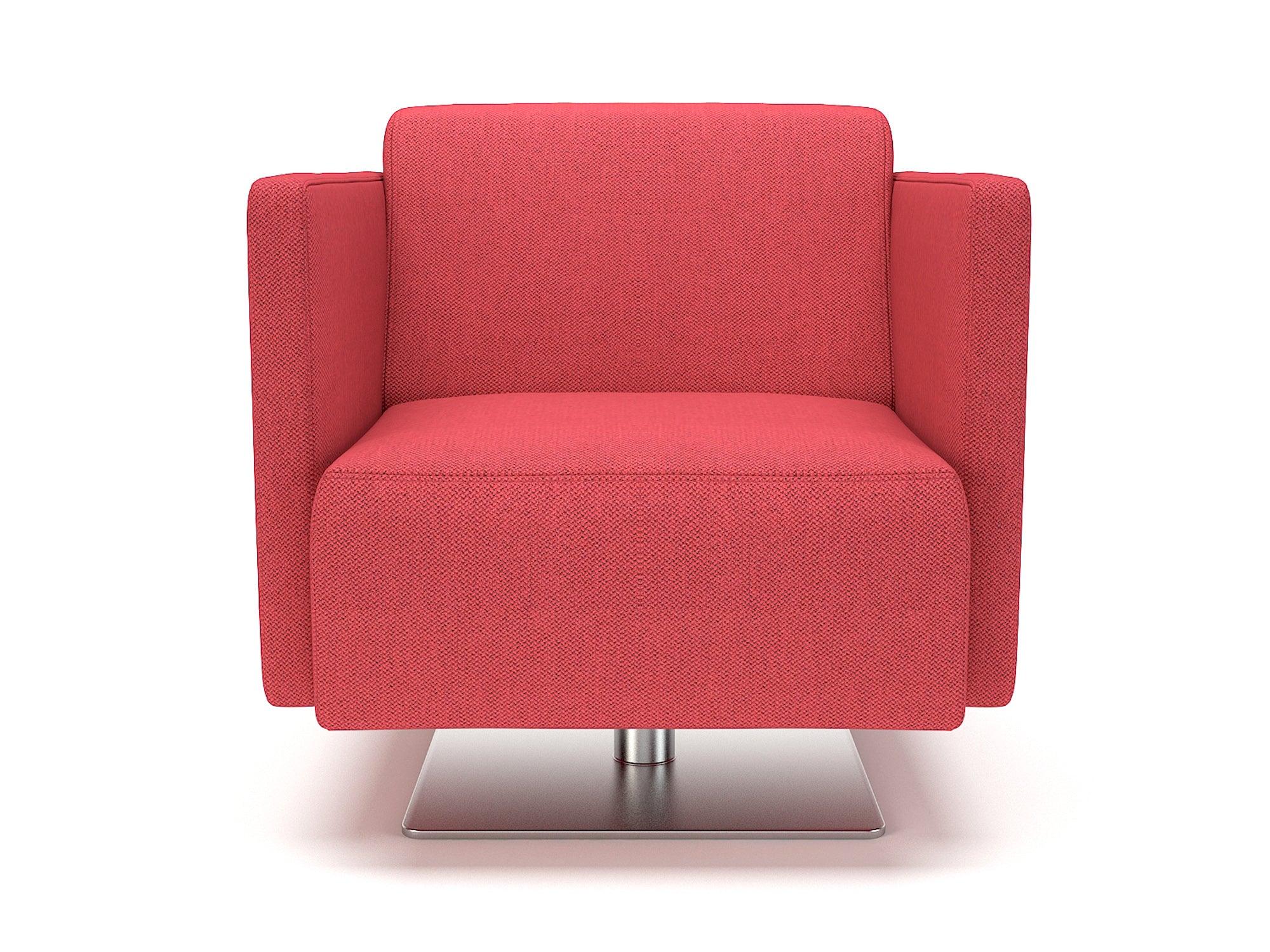 Napa Slim Arm 75cm Wide Swivel Armchair in Camira Era Fabric