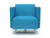 Napa Slim Arm 75cm Wide Swivel Armchair in Camira Era Fabric