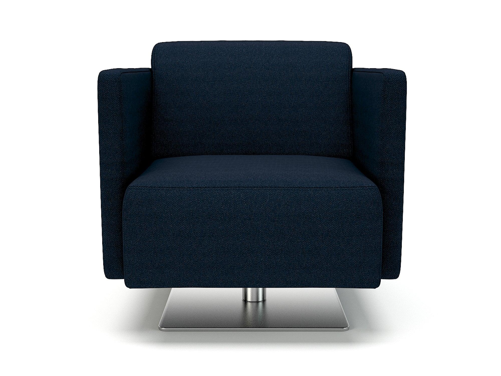 Napa Slim Arm 75cm Wide Swivel Armchair in Camira Era Fabric