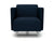 Napa Slim Arm 75cm Wide Swivel Armchair in Camira Era Fabric