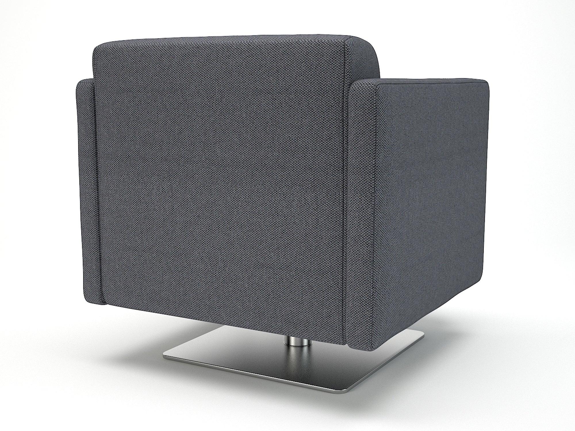 Napa Slim Arm 75cm Wide Swivel Armchair in Camira Era Fabric