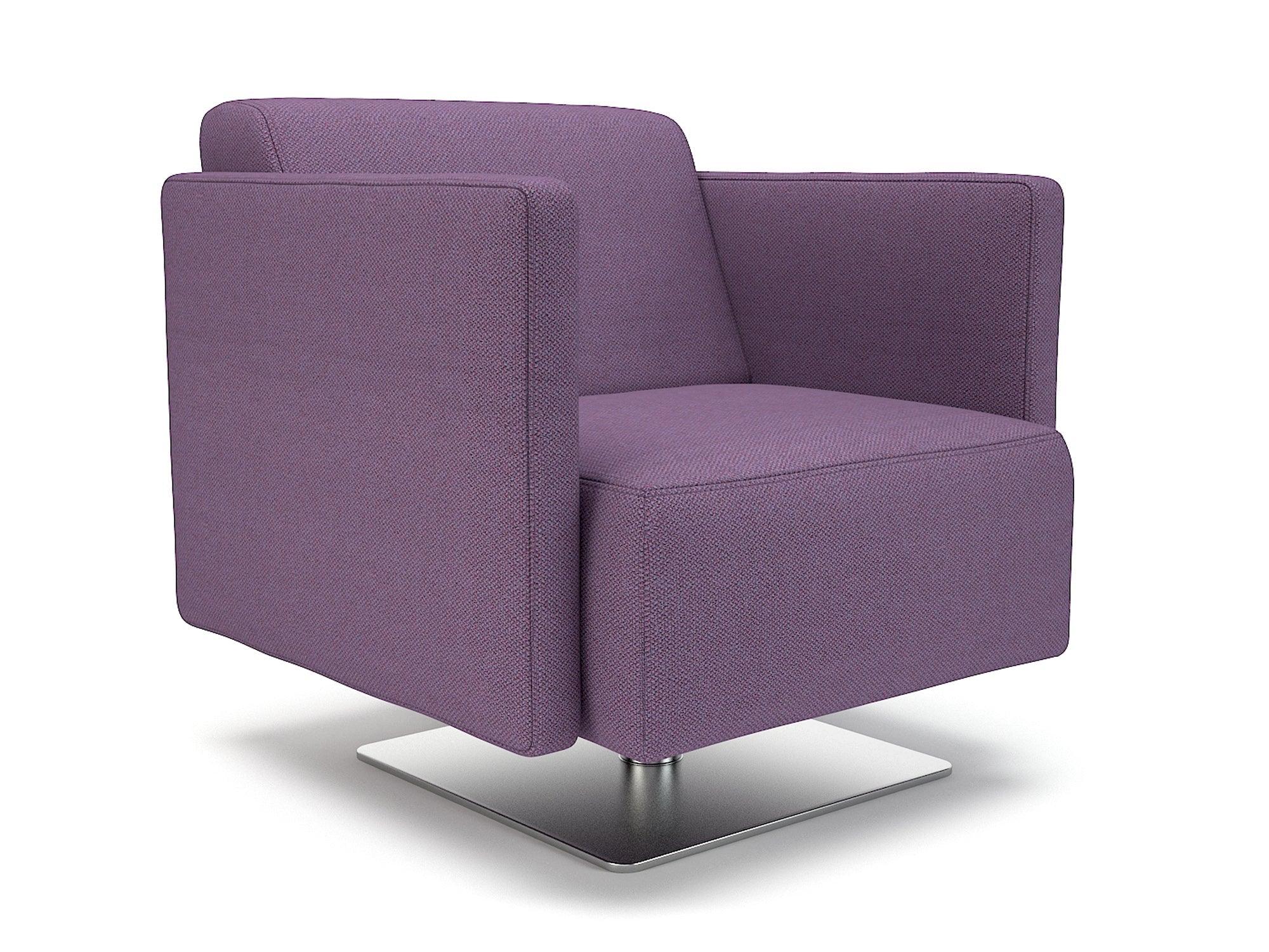 Napa Slim Arm 75cm Wide Swivel Armchair in Camira Era Fabric