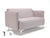 Napa Slim Arm 125cm Wide Sofa in Warwick Dolly Fabric with Socket