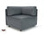 Loomis 87cm Wide Corner Unit in Cristina Marrone Ultima Faux Leather