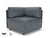 Loomis 87cm Wide Corner Unit in Cristina Marrone Ultima Faux Leather with Socket