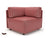 Loomis 87cm Wide Corner Unit in Cristina Marrone Ultima Faux Leather