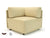 Loomis 87cm Wide Corner Unit in Cristina Marrone Ultima Faux Leather with Socket