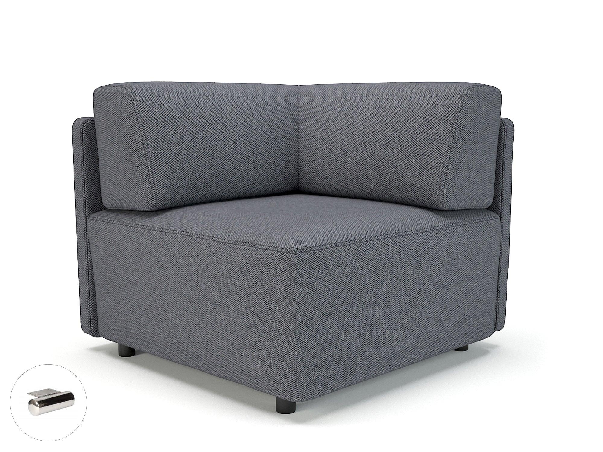 Loomis 87cm Wide Corner Unit in Camira Era Fabric