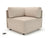 Loomis 87cm Wide Corner Unit in Cristina Marrone Ultima Faux Leather