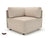 Loomis 87cm Wide Corner Unit in Cristina Marrone Ultima Faux Leather