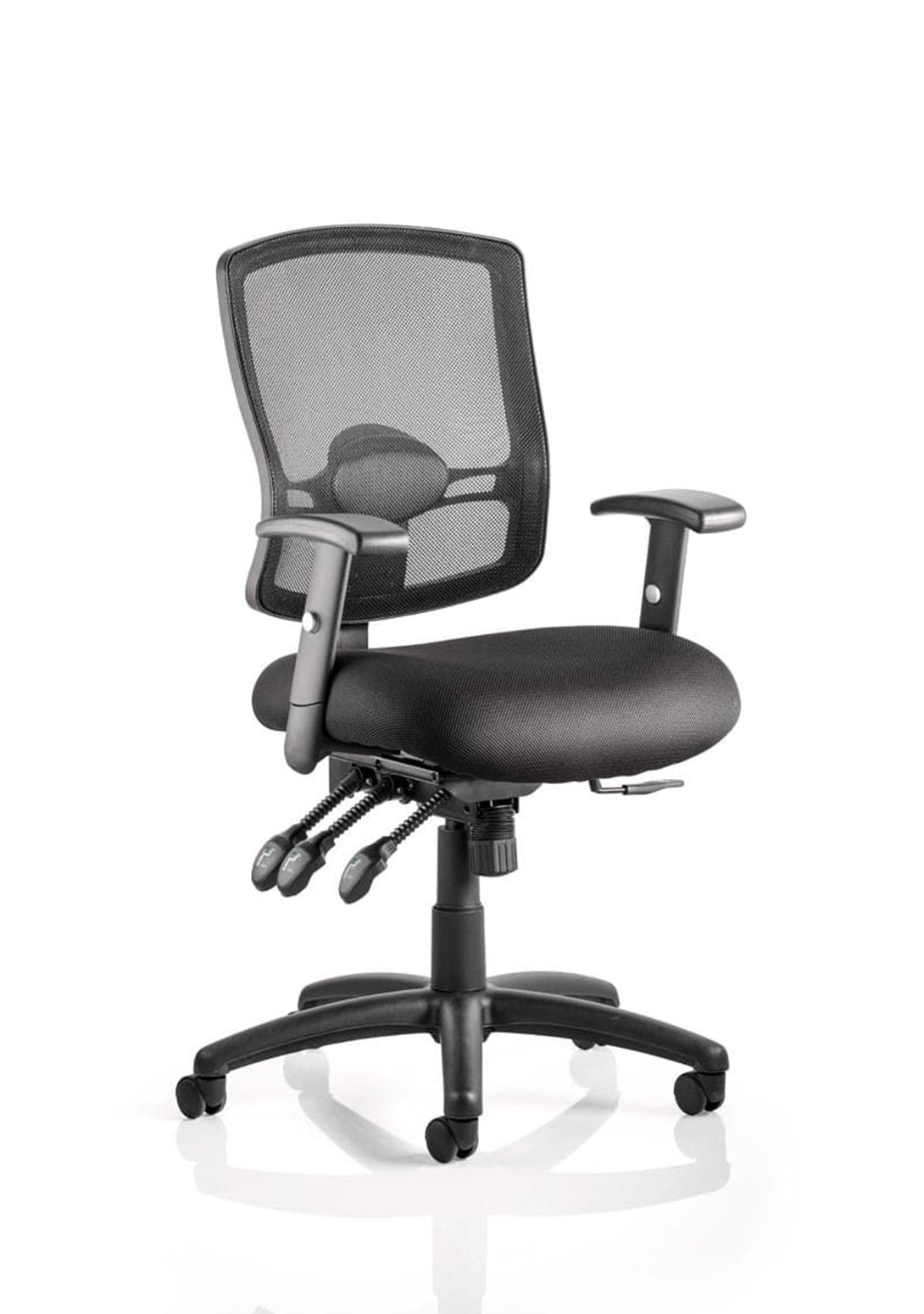 Portland III High Mesh Back Task Operator Office Chair with Arms