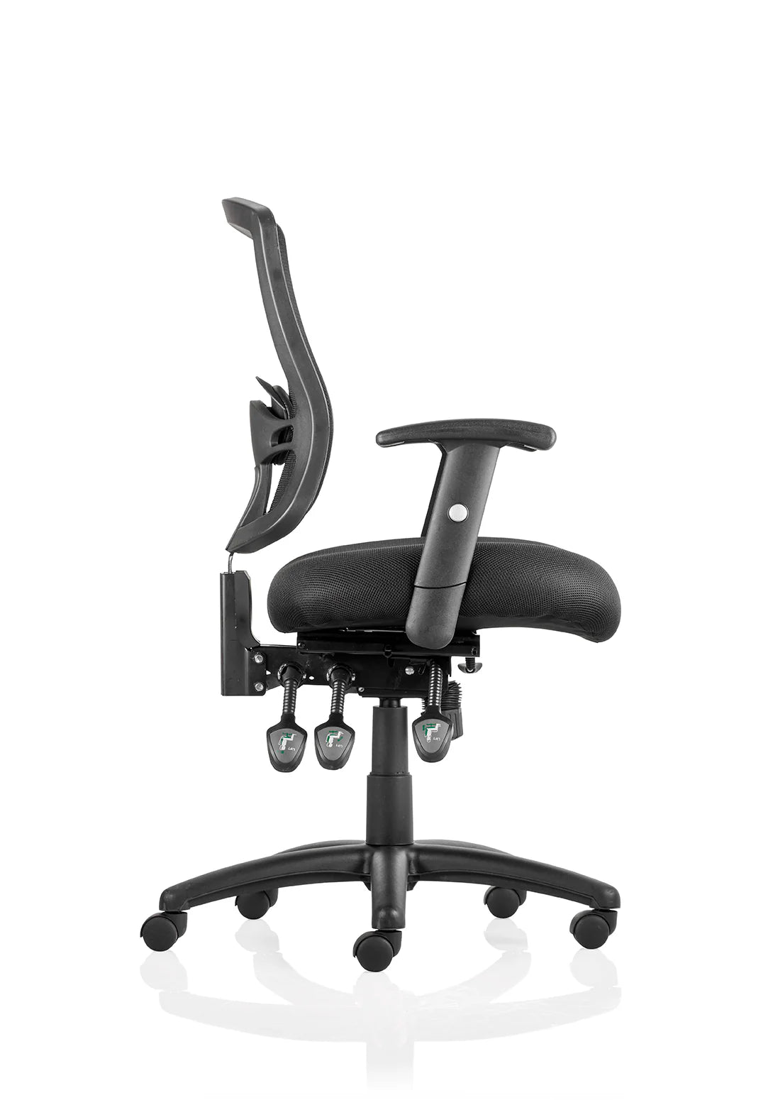 Portland II Medium Mesh Back Task Operator Office Chair with Arms