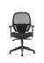 Denver High Mesh Back Black Task Operator Office Chair with Arms