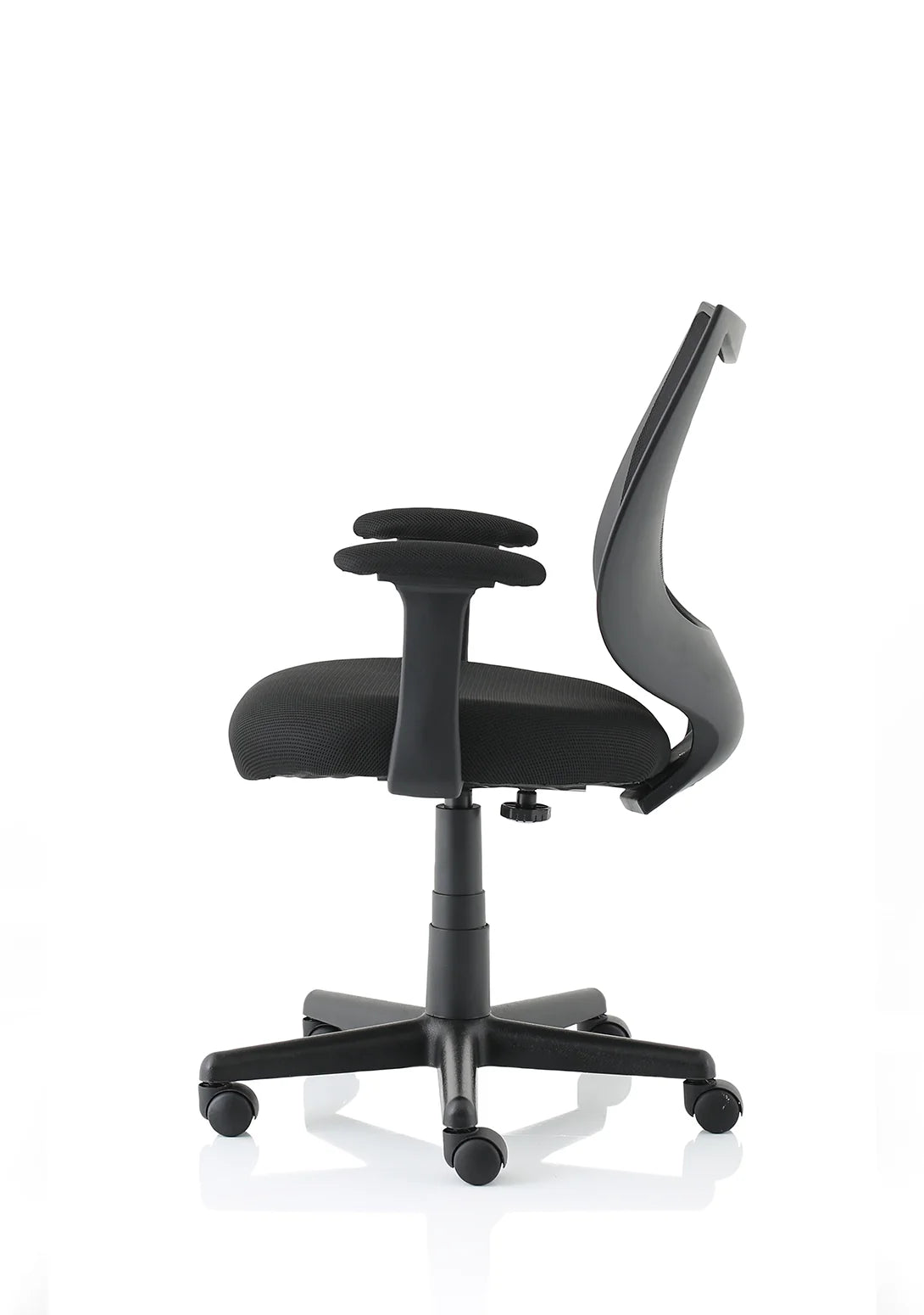 Camden Medium Back Black Mesh Task Operator Office Chair With Arms