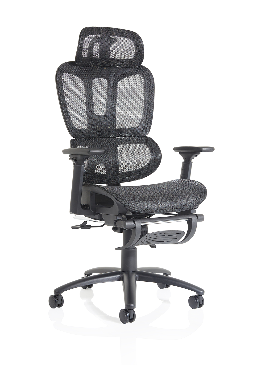 Horizon - Heavy Duty Computer Chair with Height Adjustable Arms & Footrest