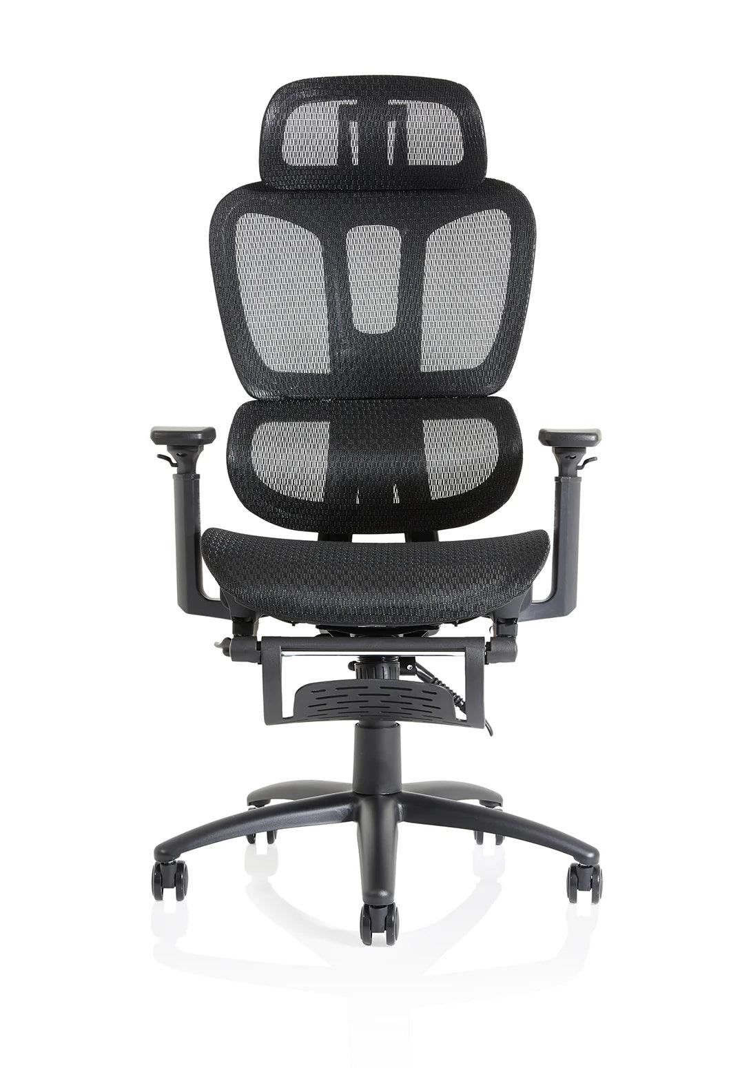 Horizon - Heavy Duty Computer Chair with Height Adjustable Arms & Footrest