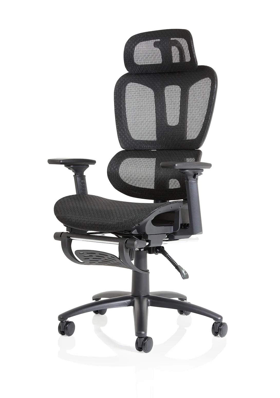 Horizon - Heavy Duty Computer Chair with Height Adjustable Arms & Footrest