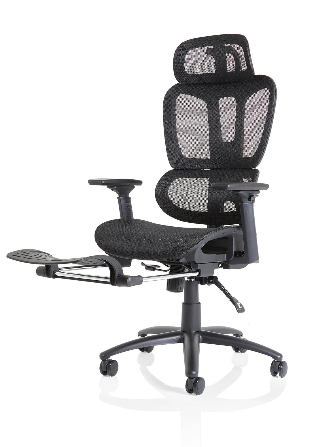 Horizon - Heavy Duty Computer Chair with Height Adjustable Arms & Footrest