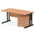 Impulse 1600mm Cantilever Straight Desk With Mobile Pedestal