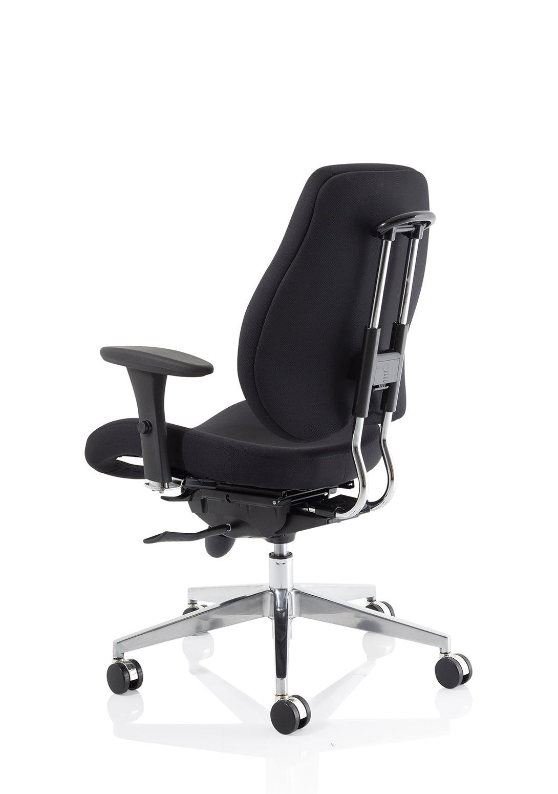 Chiro Plus High Back Ergonomic Posture Chair Black with Arms