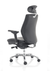 Domino High Back Black Posture Chair with Arms and Headrest